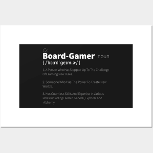 Board Gamer Definition - Board Game Inspired Graphic - Tabletop Gaming  - BGG Posters and Art